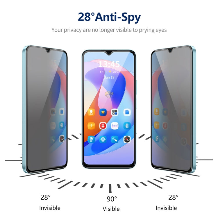 For Samsung Galaxy A24 5G ENKAY Hat-Prince 360 Degree Anti-peeping Privacy Full Screen Tempered Glass Film by ENKAY