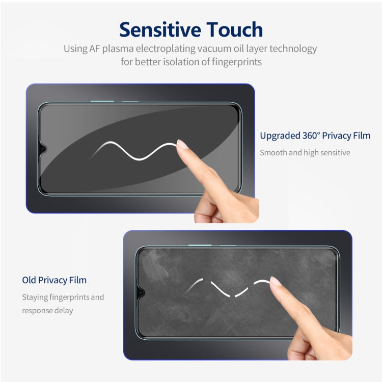 For Samsung Galaxy A24 5G ENKAY Hat-Prince 360 Degree Anti-peeping Privacy Full Screen Tempered Glass Film by ENKAY