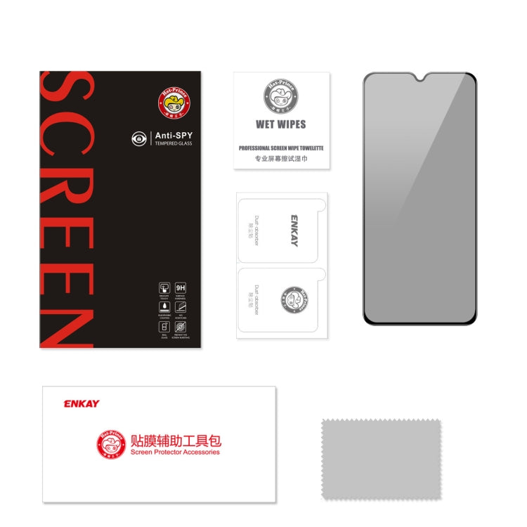 For Samsung Galaxy A24 5G ENKAY Hat-Prince 360 Degree Anti-peeping Privacy Full Screen Tempered Glass Film by ENKAY