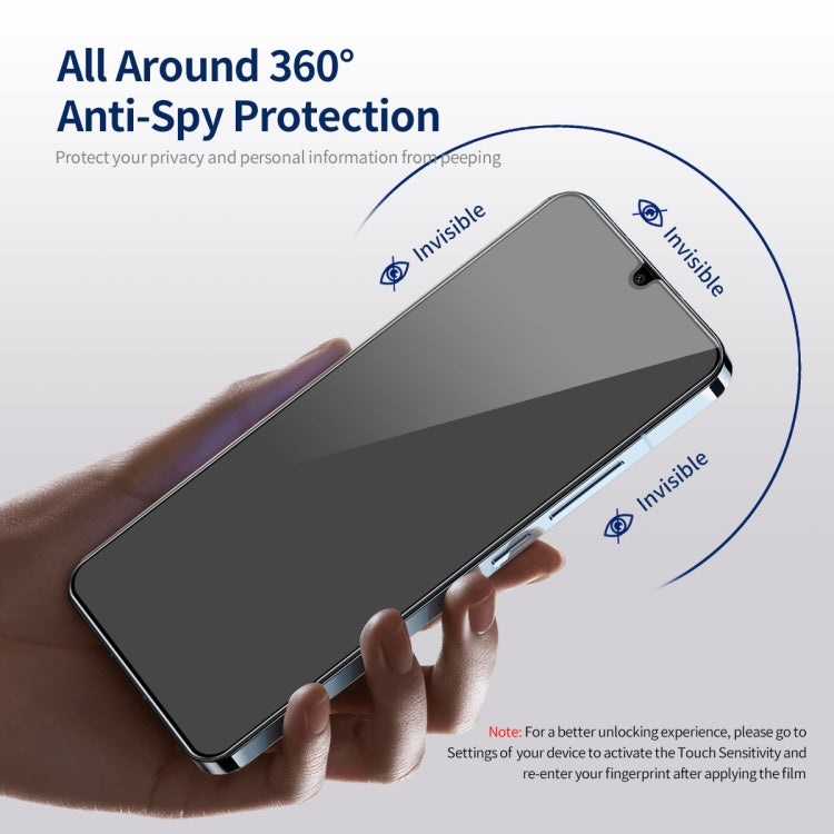 For Samsung Galaxy A15 4G / 5G ENKAY Hat-Prince 360 Degree Anti-peeping Privacy Full Screen Tempered Glass Film by ENKAY