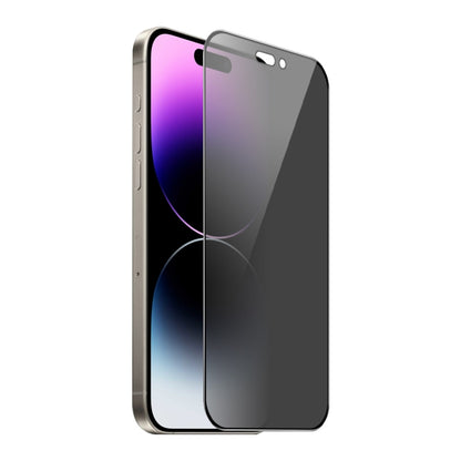 For iPhone 14 Pro ENKAY Hat-Prince 360 Degree Anti-peeping Privacy Full Screen Tempered Glass Film by ENKAY