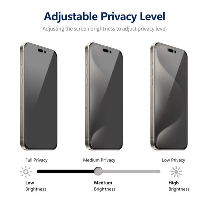 For iPhone 14 Pro ENKAY Hat-Prince 360 Degree Anti-peeping Privacy Full Screen Tempered Glass Film by ENKAY