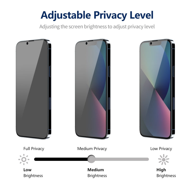 For iPhone 14 ENKAY Hat-Prince 360 Degree Anti-peeping Privacy Full Screen Tempered Glass Film by ENKAY