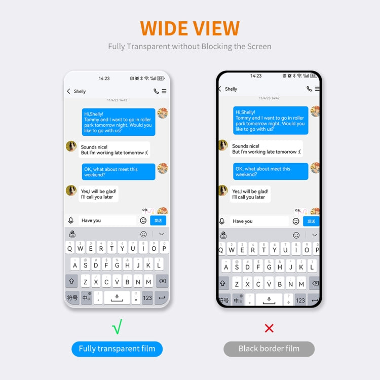 For Nothing Phone 2a 2pcs ENKAY 9H Big Arc Edge High Aluminum-silicon Tempered Glass Film by ENKAY