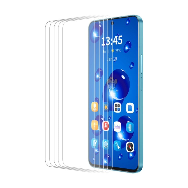 For Nothing Phone 2a 5pcs ENKAY 9H Big Arc Edge High Aluminum-silicon Tempered Glass Film by ENKAY