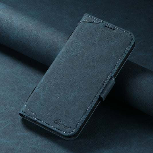 For iPhone 14 Pro Max SUTENI J07 Multifunctional Horizontal Flip Magsafe Leather Phone Case(Blue) by Suteni