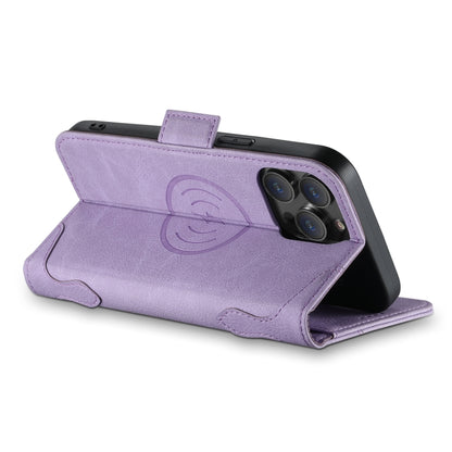 For iPhone 15 Pro Max SUTENI J07 Multifunctional Horizontal Flip Magsafe Leather Phone Case(Purple) by Suteni