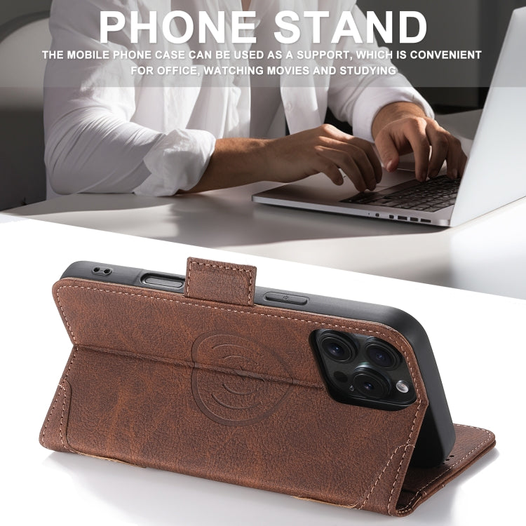 For iPhone 16 Plus SUTENI J07 Multifunctional Horizontal Flip Magsafe Leather Phone Case(Brown) by Suteni
