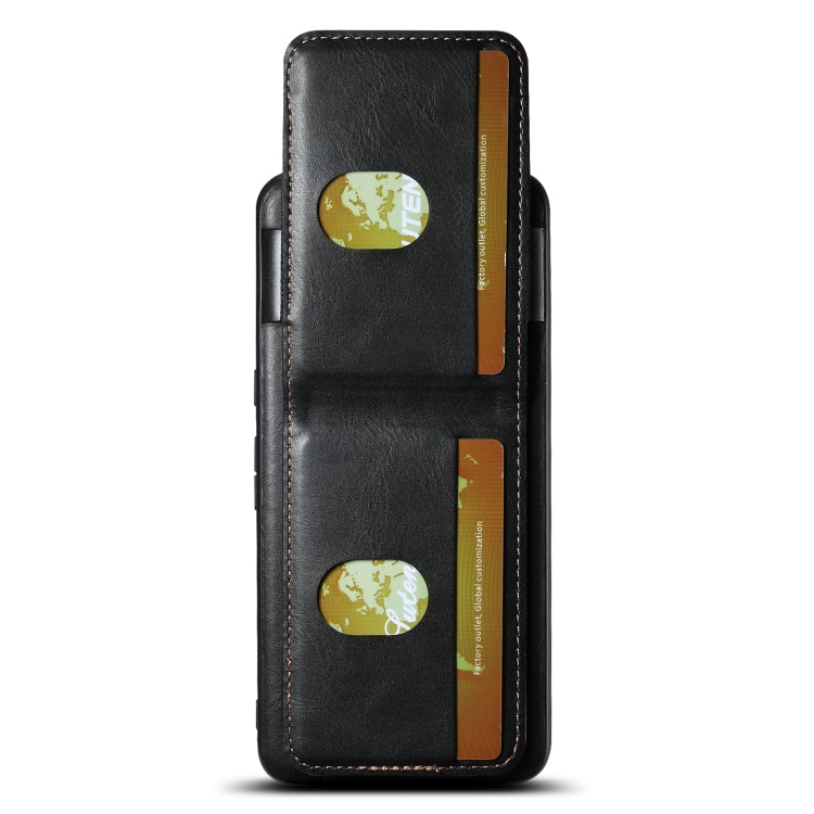For Google Pixel 8a Suteni H03 Oil Wax Leather Wallet Stand Back Phone Case(Black) by Suteni