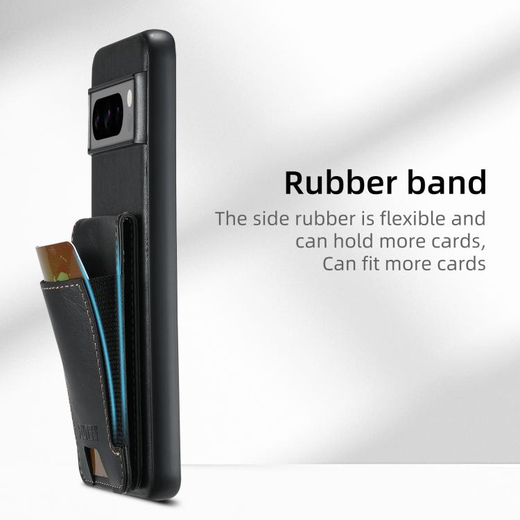 For Google Pixel 10 Suteni H03 Oil Wax Leather Wallet Stand Back Phone Case(Black) by Suteni