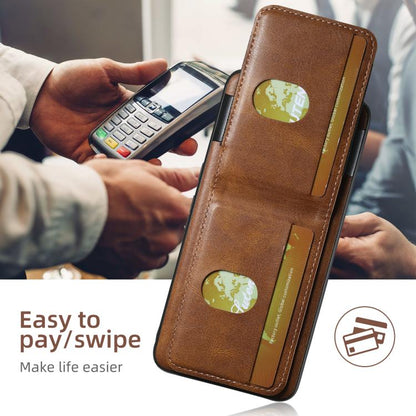 For Google Pixel 10 Pro Suteni H03 Oil Wax Leather Wallet Stand Back Phone Case(Brown) by Suteni