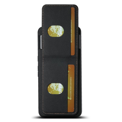 For Google Pixel 8a Suteni H03 Litchi Leather Card Bag Stand Back Phone Case(Black) by Suteni