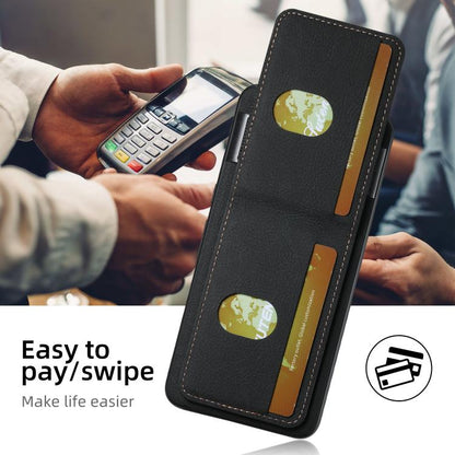 For Google Pixel 10 Pro Suteni H03 Litchi Leather Card Bag Stand Back Phone Case(Black) by Suteni