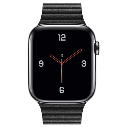 Universal Leather Magnetic Band for Apple Watch Series 7 41mm / 6 & SE & 5 & 4 40mm / 3 & 2 & 1 38mm(black) by bashfashion