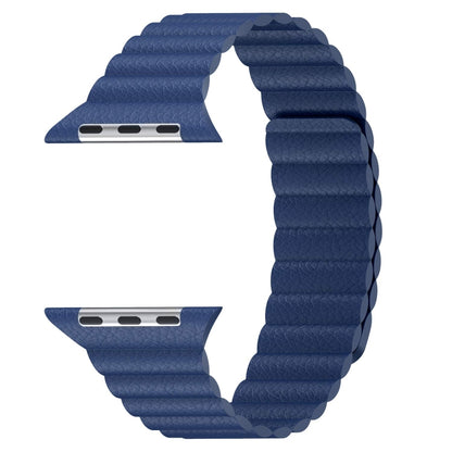 Universal Leather Magnetic Band for Apple Watch Series 7 41mm / 6 & SE & 5 & 4 40mm / 3 & 2 & 1 38mm(red) by bashfashion