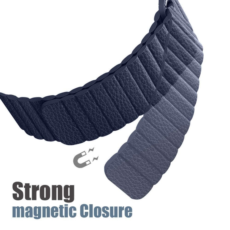 Universal Leather Magnetic Band for Apple Watch Series 7 41mm / 6 & SE & 5 & 4 40mm / 3 & 2 & 1 38mm(red) by bashfashion