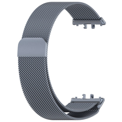 For Samsung Galaxy Fit 3 Milanese Metal Steel Mesh Watch Band(Gray) by bashfashion