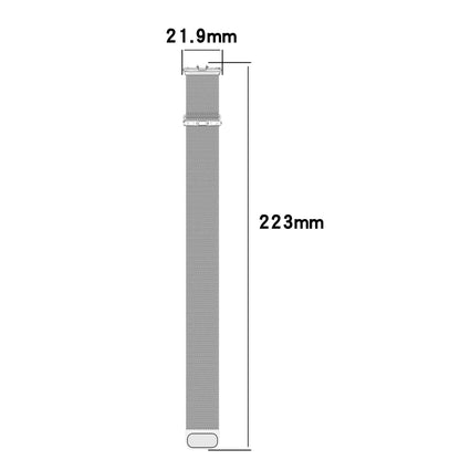 For Samsung Galaxy Fit 3 Milanese Metal Steel Mesh Watch Band(Gold) by bashfashion