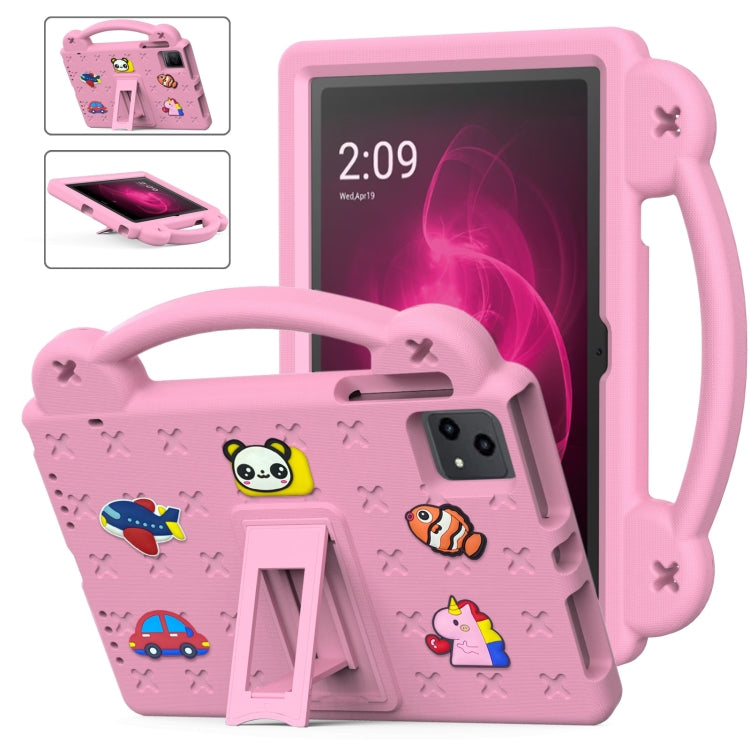 For T-Mobile REVVL Tab 10.36 2023 Handle Kickstand Children EVA Shockproof Tablet Case(Pink) by bashfashion