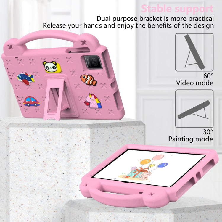 For T-Mobile REVVL Tab 10.36 2023 Handle Kickstand Children EVA Shockproof Tablet Case(Pink) by bashfashion
