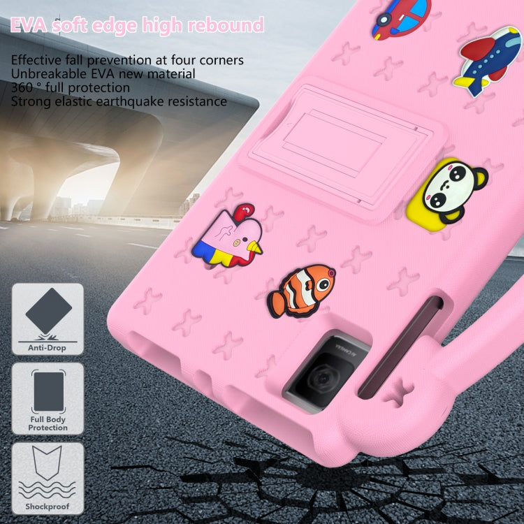 For T-Mobile REVVL Tab 10.36 2023 Handle Kickstand Children EVA Shockproof Tablet Case(Pink) by bashfashion