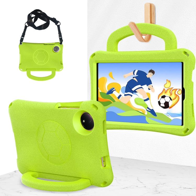 For Xiaomi Redmi Pad SE 8.7 2024 Handle Football Shaped EVA Shockproof Tablet Case(Grass Green) by bashfashion