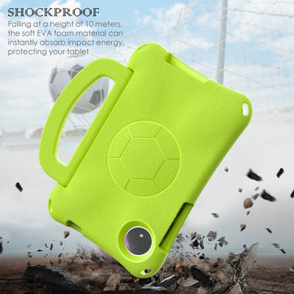 For Xiaomi Redmi Pad SE 8.7 2024 Handle Football Shaped EVA Shockproof Tablet Case(Grass Green) by bashfashion