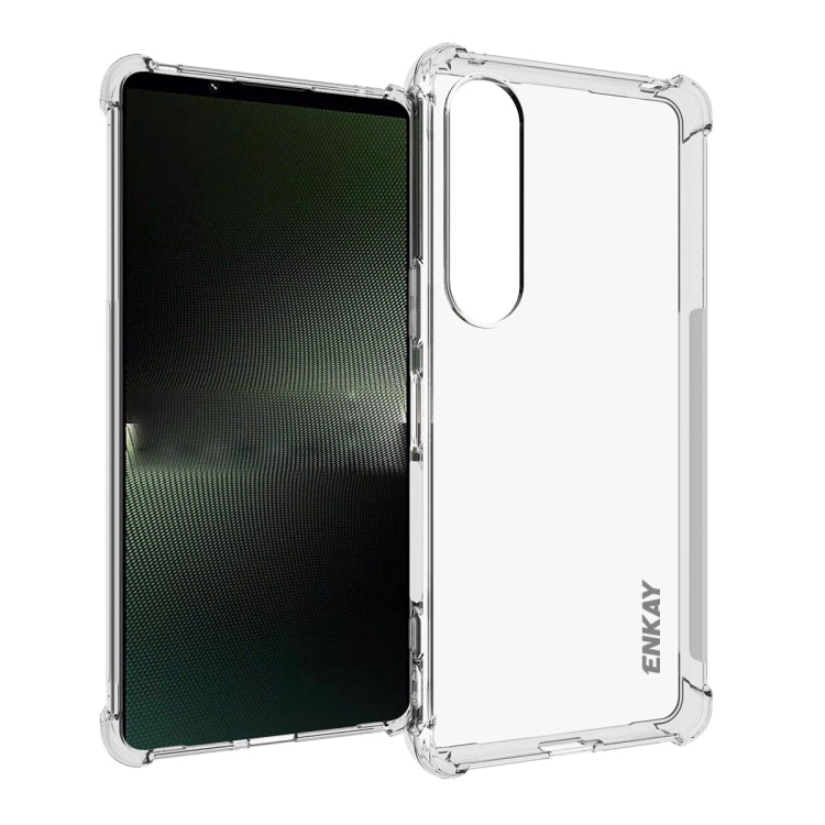 For Sony Xperia 1 VI ENKAY Hat-Prince Transparent TPU Shockproof Phone Case by ENKAY