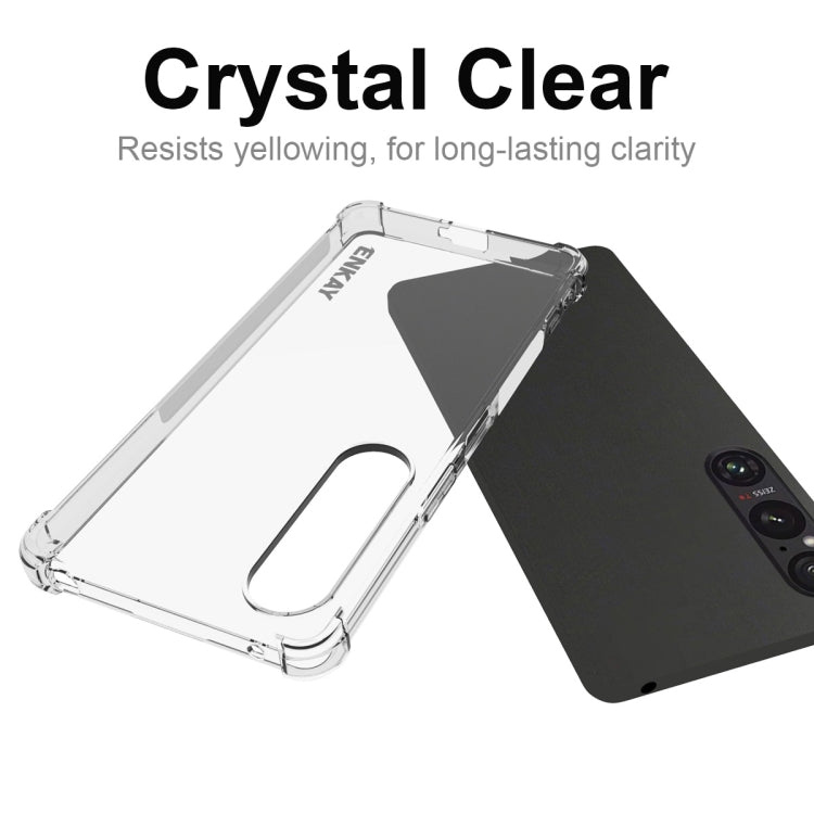 For Sony Xperia 1 VI ENKAY Hat-Prince Transparent TPU Shockproof Phone Case by ENKAY
