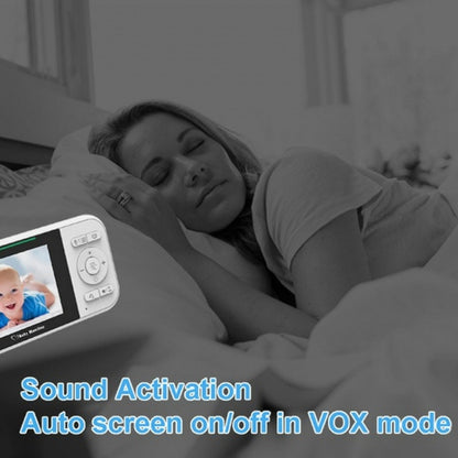 Temperature Detection 2 Way Voice Baby Security Video Camera 2.8-inch LCD Baby Monitor(US Plug) by bashfashion