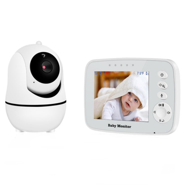 SM32PTA Two-Way Audio Night Vision Surveillance Camera 3.5 inch Baby Monitor(EU Plug) by bashfashion