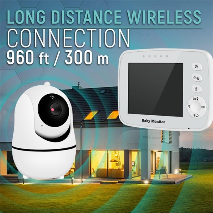 SM32PTA Two-Way Audio Night Vision Surveillance Camera 3.5 inch Baby Monitor(US Plug) by bashfashion