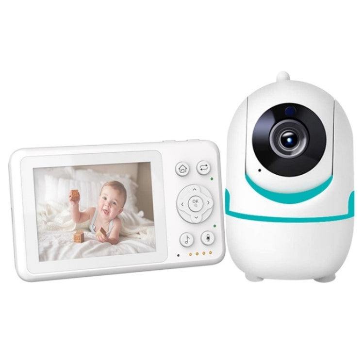 D031 2 Way Voice Built-in Lullabies Home Baby Security Camera 3.2-inch LCD Baby Monitor(US Plug) by bashfashion