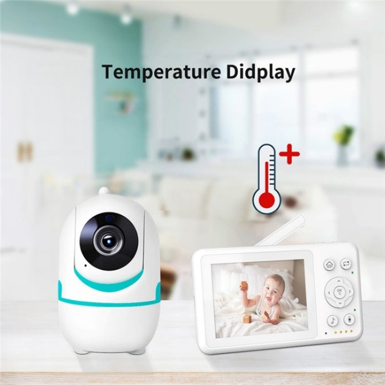D031 2 Way Voice Built-in Lullabies Home Baby Security Camera 3.2-inch LCD Baby Monitor(AU Plug) by bashfashion