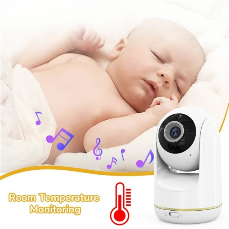 VB803 Built-in Lullabies PTZ Rotation HD Baby Security Camera 5-inch Baby Monitor(AU Plug) by bashfashion
