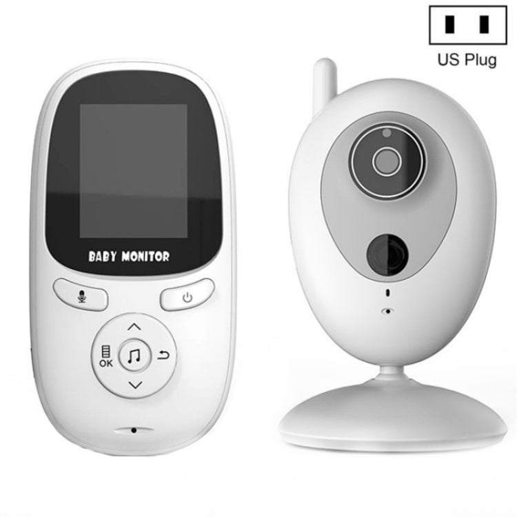 R306 Room Temperature Monitor Intercom Camera 2.0-inch Night Vision Wireless Baby Monitor(US Plug) by bashfashion