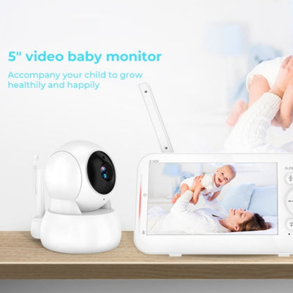 Infrared Night Vision Two-way Intercom Baby Monitor 5-inch Wireless Digital Monitor(UK Plug) by bashfashion
