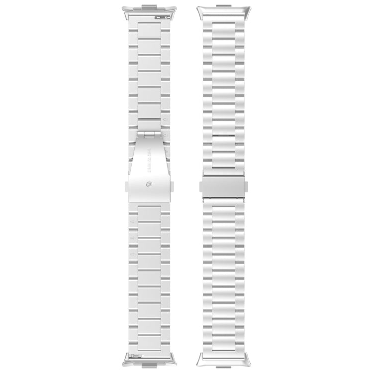 For Redmi Watch 4 / Watch 5 Three Bead Stainless Steel Metal Watch Band(Gold) by bashfashion
