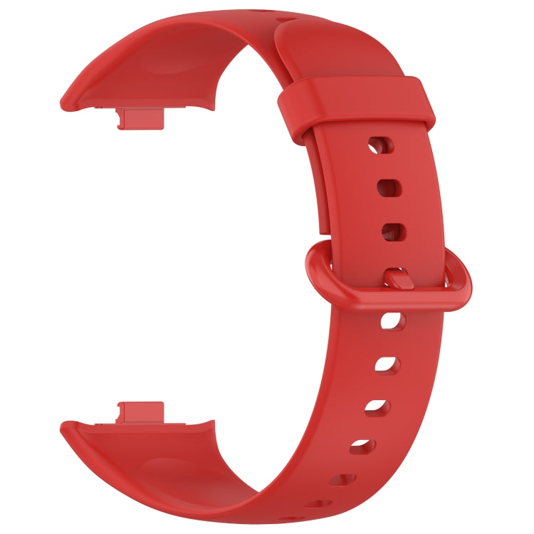For Redmi Watch 4 / Watch 5 Solid Color Colorful Buckle Silicone Watch Band(Red) by bashfashion