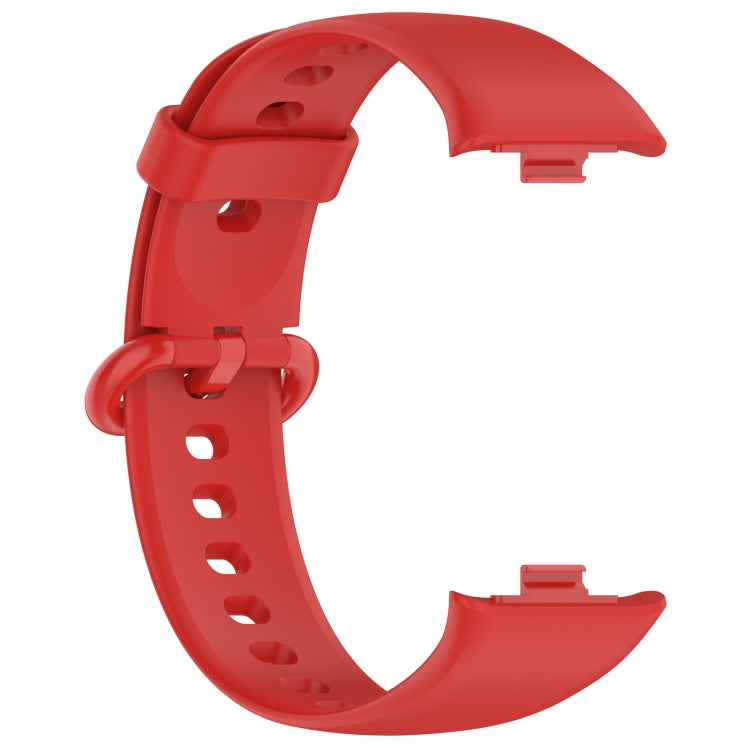 For Redmi Watch 4 / Watch 5 Solid Color Colorful Buckle Silicone Watch Band(Red) by bashfashion