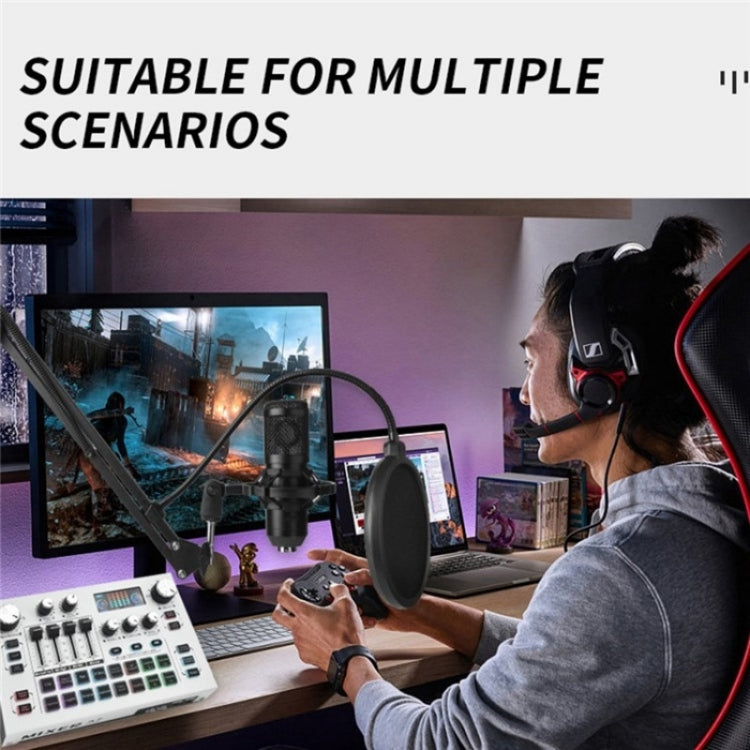 X7 48V Live Broadcast Audio Mixer Professional Microphone Live Sound Card by bashfashion