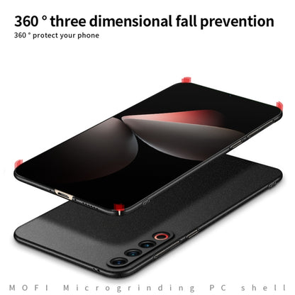 For Meizu 21 Pro MOFI Fandun Series Frosted PC Ultra-thin All-inclusive Phone Case(Black) by MOFI