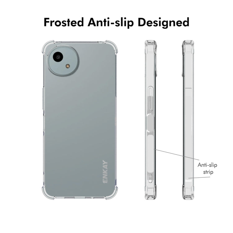 For Sharp Aquos wish4 ENKAY Hat-Prince Transparent TPU Shockproof Phone Case by ENKAY