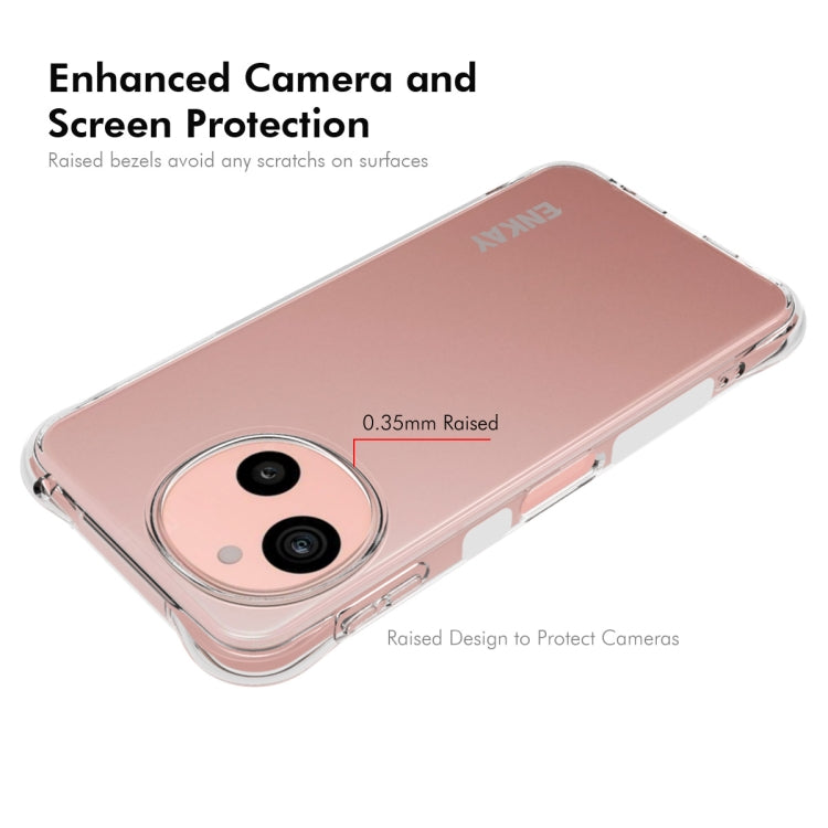 For Sharp Sense9 ENKAY Hat-Prince Transparent TPU Shockproof Phone Case by ENKAY