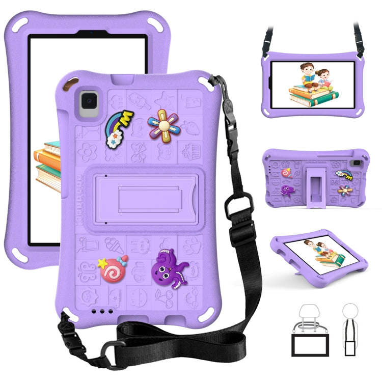 For Samsung Galaxy Tab A9 8.7 2023 X115 Hi Baby EVA Full Body Tablet Case with Strap(Light Purple) by bashfashion