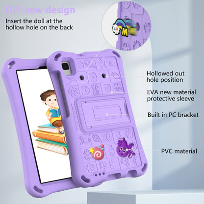 For Samsung Galaxy Tab A9 8.7 2023 X115 Hi Baby EVA Full Body Tablet Case with Strap(Light Purple) by bashfashion