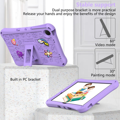 For Samsung Galaxy Tab A9+ 11.0 X210 Hi Baby EVA Full Body Tablet Case with Strap(Light Purple) by bashfashion