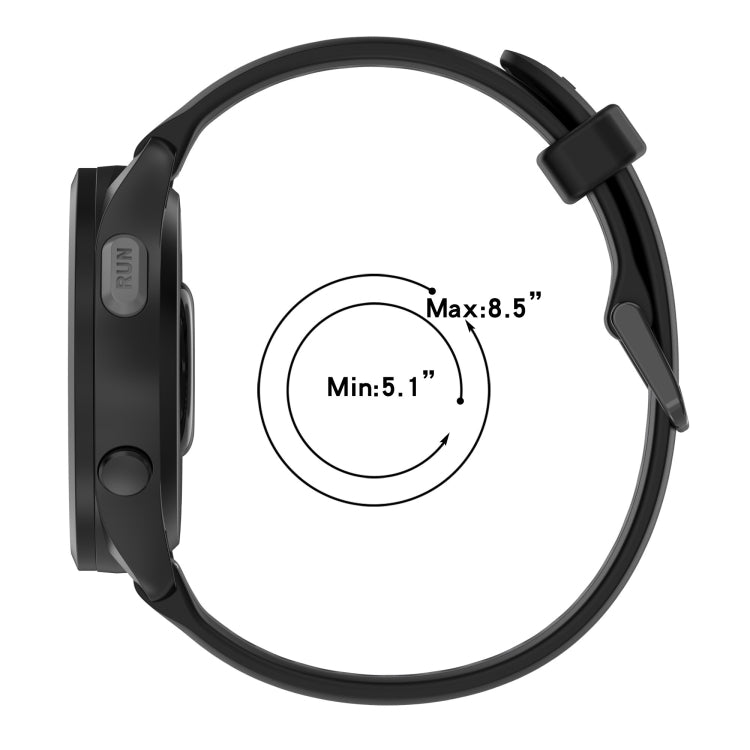 For Garmin Active S 18mm Two Color Textured Silicone Watch Band(Yellow+Black) by bashfashion