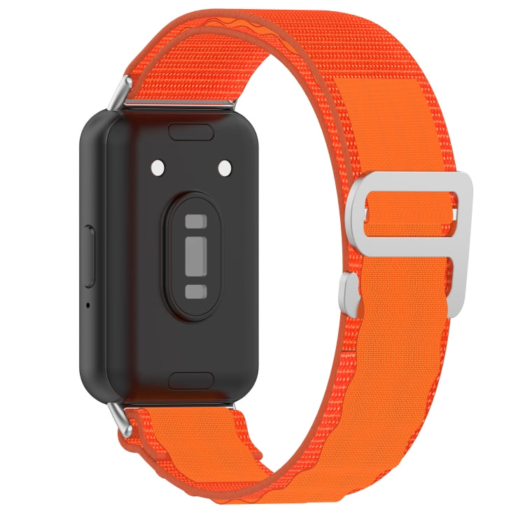For Samsung Galaxy Fit 3 Nylon Canvas Watch Band(Orange) by bashfashion