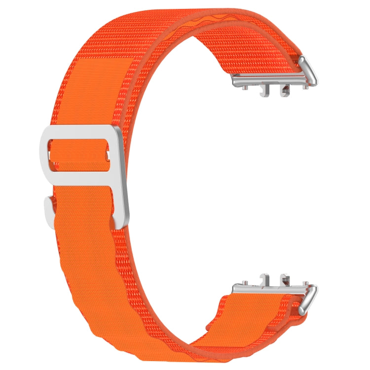 For Samsung Galaxy Fit 3 Nylon Canvas Watch Band(Orange) by bashfashion